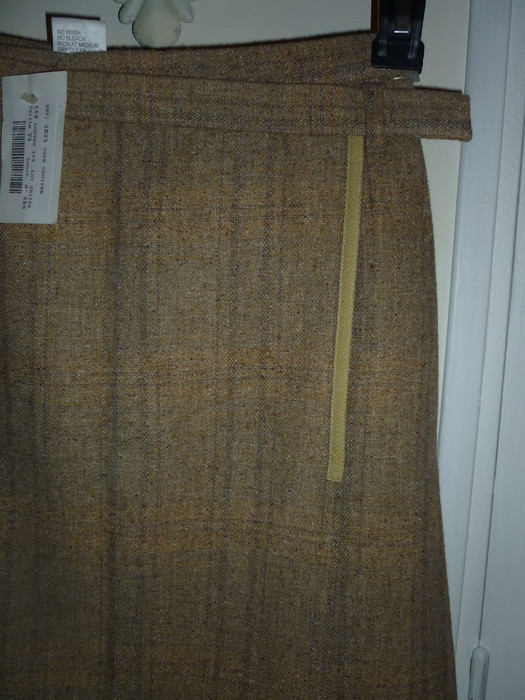 jupe laine marron caramel tweed Tehen 2