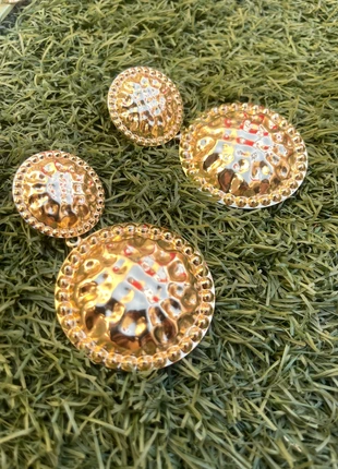 Pendientes dorados, marca: Local, estado: Novo sem etiquetas, €5.50, €6.48 inclui Proteção do Comprador