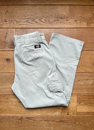 Pantalon dickies cargo beige baggy vintage- Taille 34x30, merk: Dickies, staat: Heel goed, maat: W34 | FR 44, € 9,00, € 10,15 inclusief Kopersbescherming