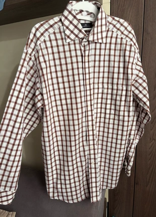 Chemise blanche à carreaux marrons vintage Balenciaga 15 3/4 40, brand: Balenciaga, condition: Very good, size: 16 in | 40 cm, €18.00, €19.60 includes Buyer Protection
