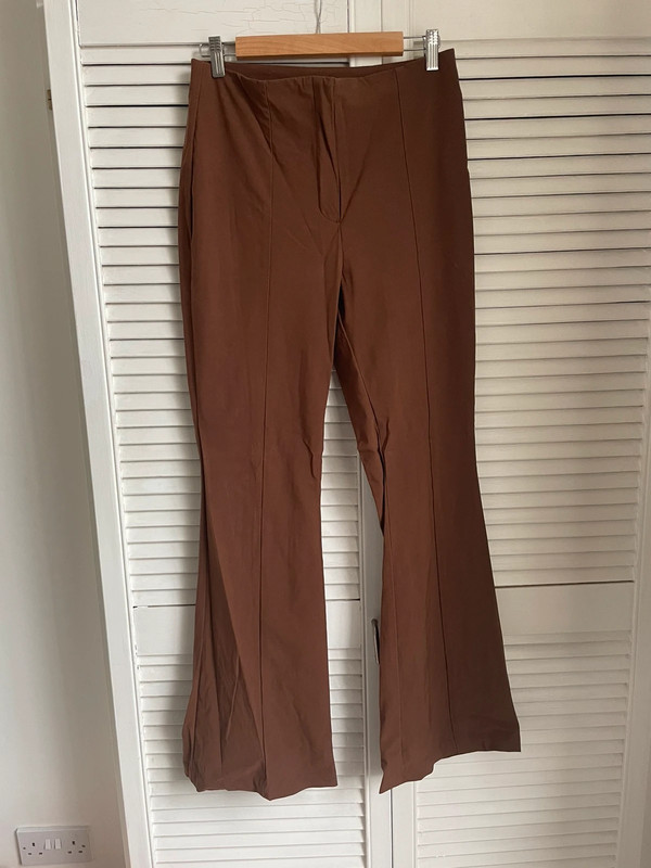 Brown Monki Flared trousers | Vinted