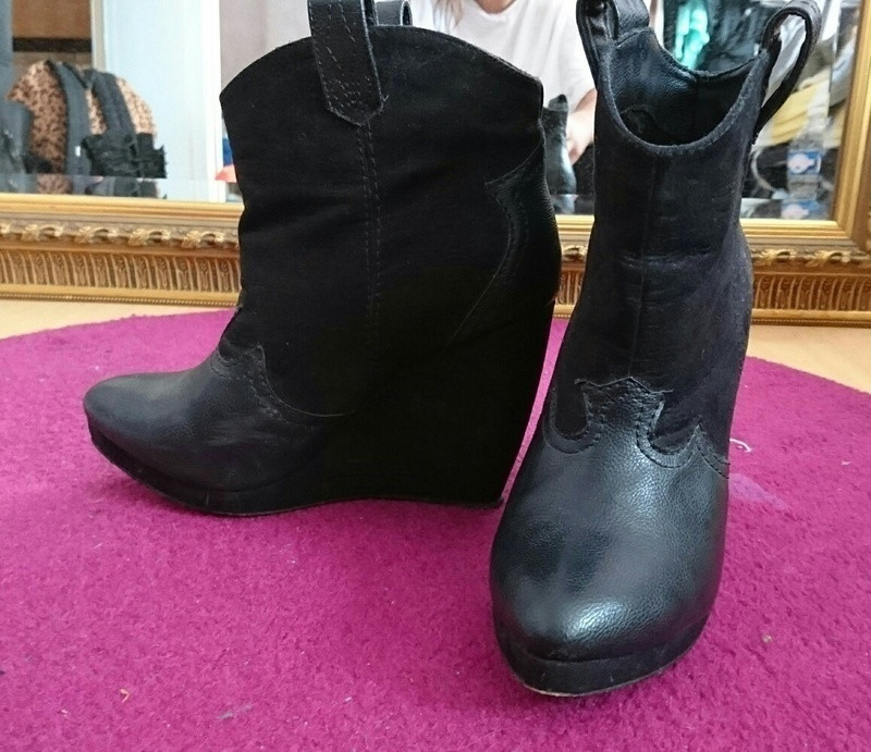 Boots compensées Bershka 2