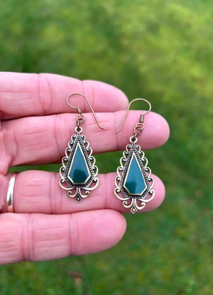 Enamel & Gold Earrings, brand: NO LABEL, condition: Very good, €4.00, €4.90 includes Buyer Protection