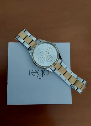 Montre Regal bicolore doré, argenté avec oxydes de zirconiums, marca: Regal, estado: Muy bueno, tamaño: 39–42 mm, 20,00 €, 21,70 € Protección al comprador incluida
