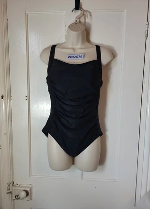 derssity womens black vintage styld tummy control one piece swimsuit large Uk 12-14, brand: derssity, condition: New with tags, size: L / 12, £5.00, £5.95 includes Buyer Protection
