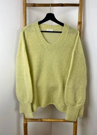 Pull American Vintage Femme XS/S - Laine Mohair Vert Anis/Citron - Col rond Oversize, marque: American Vintage, état: Très bon état, taille: S / 36 / 8, 50,00 €, 53,20 € Protection acheteurs (Pro) incluse