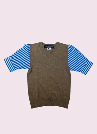 Cardigan Tee shirt Comme des Garçons Homme plus Kaki / bleu taille S, marque: Comme des Garçons, état: Très bon état, taille: S, 105,00 €, 110,95 € Protection acheteurs incluse