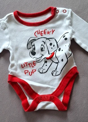 Body 101 Dalmatiner, merk: Disney x Primark, staat: Heel goed, maat: Tot 1 maand / 50 cm, € 1,00, € 1,75 inclusief Kopersbescherming