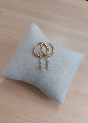 Goudkleurige oorbellen met hangertje, staat: Heel goed, € 3,50, € 4,38 inclusief Kopersbescherming Pro