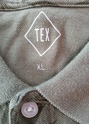 Polo vert armée feuille Bambous, marque: TEX, état: Bon état, taille: XL, 3,00 €, 3,85 € Protection acheteurs incluse