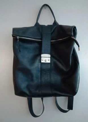 Stupendo Zaino Pulicati in Vera Pelle Nera, marca: Pulicati, estado: Nuevo sin etiquetas, 45,00 €, 47,95 € Protección al comprador incluida