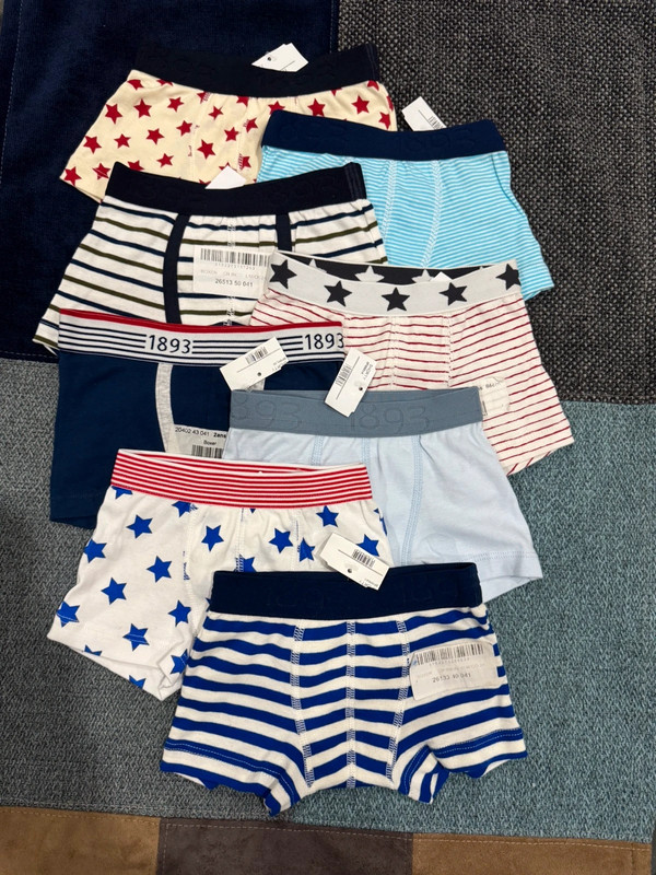 Lot de 8 boxers petit bateau /2 ans 1