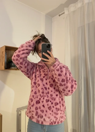 Veste imprimé Léopard rose motif cœur, merk: wildella, staat: Heel goed, maat: S / 36 / 8, € 31,00, € 33,25 inclusief Kopersbescherming