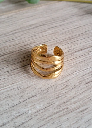Bague dorée minimaliste élégante chic, zustand: Neu, größe: Größenverstellbar, 5,99 €, 6,99 € inklusive Vinted-Käuferschutz