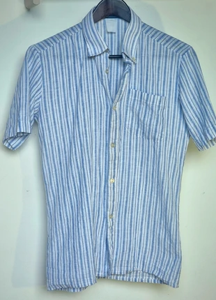 Chemise Rayée Blanche et Bleue Taille S Marine Flag, marke: Coton, zustand: Gut, größe: S, 19,99 €, 21,69 € inklusive Vinted-Käuferschutz