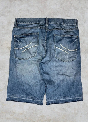 Short en jean/jort baggy y2k brodé hip hop 2000’s vintage taille w38, marque: Vintage Dressing, état: Très bon état, taille: W38 | FR 48, 25,00 €, 26,95 € Protection acheteurs incluse