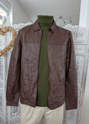 Perfecto homme en cuir marron Jacqs Leather – Modèle Achille – Taille L, marke: jacqs leather, zustand: Sehr gut, größe: L, 49,99 €, 53,19 € beinhaltet Vinted-Käuferschutz Pro