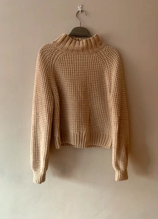 Jersey turtleneck de punto color crema Divided HyM, marca: Divided, estado: Nuevo sin etiquetas, tamaño: XS / 34 / 6, 8,00 €, 9,10 € Protección al comprador incluida