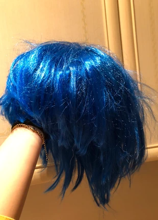 Parrucca blu per cosplay , condizioni: Ottime, €10.00, €11.20 include la Protezione acquisti