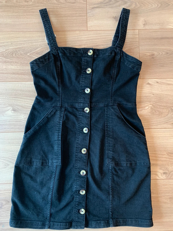 Robe noire en jean 1