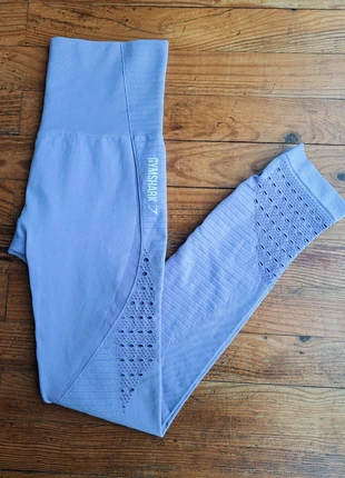 Legging de sport / musculation / fitness / Gymshark / lila / femme taille S, merk: Gymshark, staat: Goed, maat: S / 36 / 8, € 15,00, € 16,45 inclusief Kopersbescherming