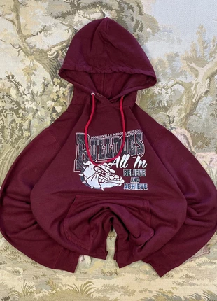 Hoodie / Sweat à capuche / Felpa con cappuccio Port & Company  – Somerville Bulldogs – Bordeaux S, marca: Vintage Dressing, estado: Muy bueno, tamaño: S, 29,90 €, 32,10 € Protección al comprador incluida