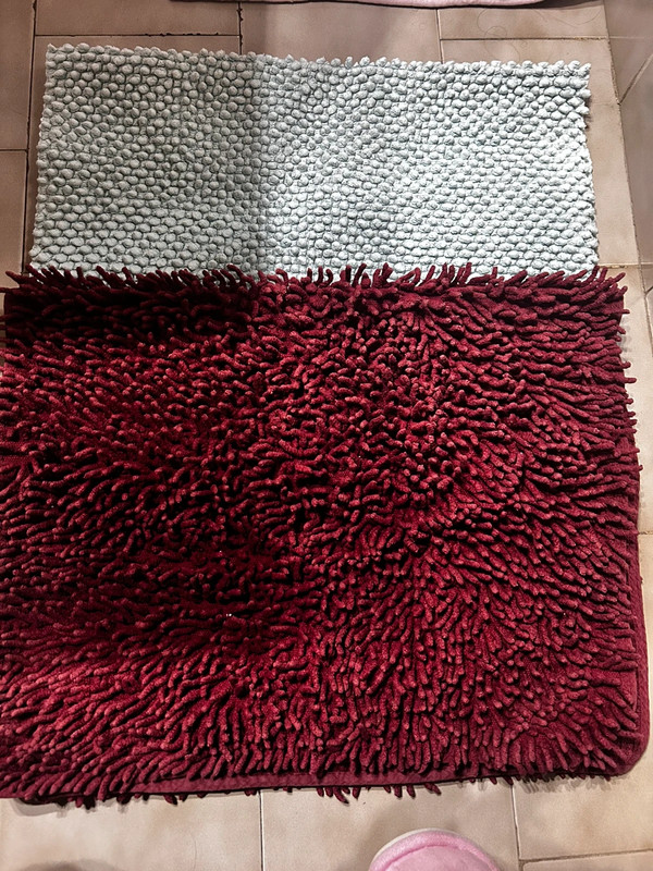 2 tappeti bagno colorati