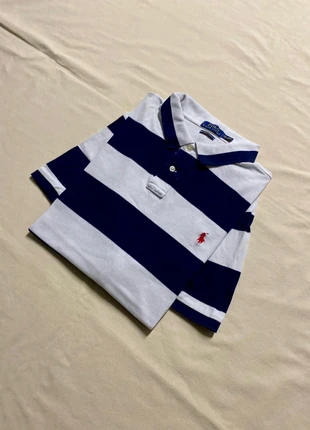💫white/ dark blue striped Ralph Lauren short sleeve polo/ polo manches courte💫(SB171), marque: Ralph Lauren, état: Très bon état, taille: XXL, 12,49 €, 13,81 € Protection acheteurs (Pro) incluse