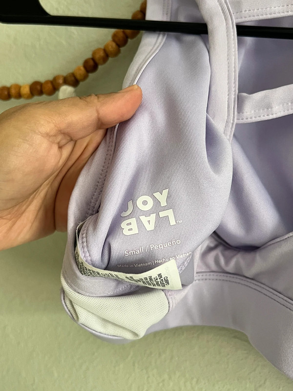 JoyLab shimmery purple sports bra 3