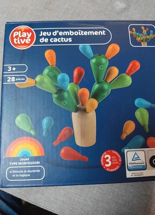 Jeu montessori en bois pour enfant + 3 ans, jeu en bois d'embêtement, marca: Playtive, estado: Muito bom, tamanho: Tamanho único, €3.00, €3.85 inclui Proteção do Comprador