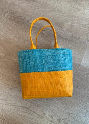 Petit mini panier paille pâques chocolats orange bleu, condizioni: Ottime, €2.00, €2.80 include la Protezione acquisti