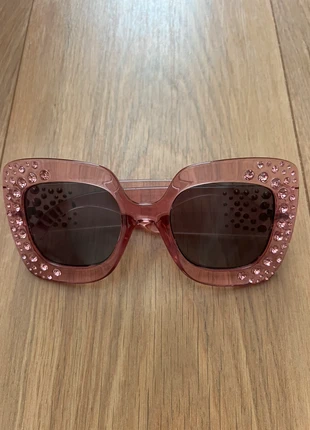 ASOS Pink diamanté embellished oversize sunglasses, brand: ASOS, condition: Very good, £4.00, £4.90 includes Buyer Protection