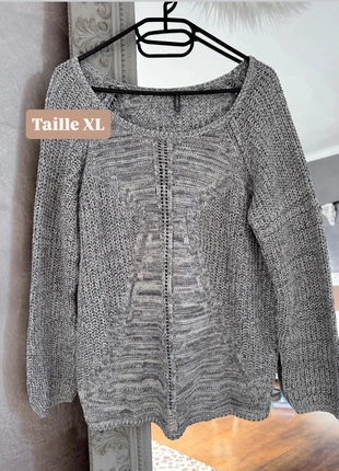 Pull gris chiné – Naf Naf – Taille  XL, marke: Naf Naf, zustand: Neu, größe: XL / 42 / 14, 14,00 €, 15,40 € inklusive Vinted-Käuferschutz