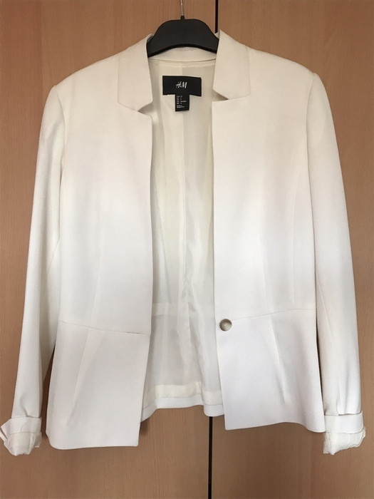 blazer blanc h&m taille 34 1