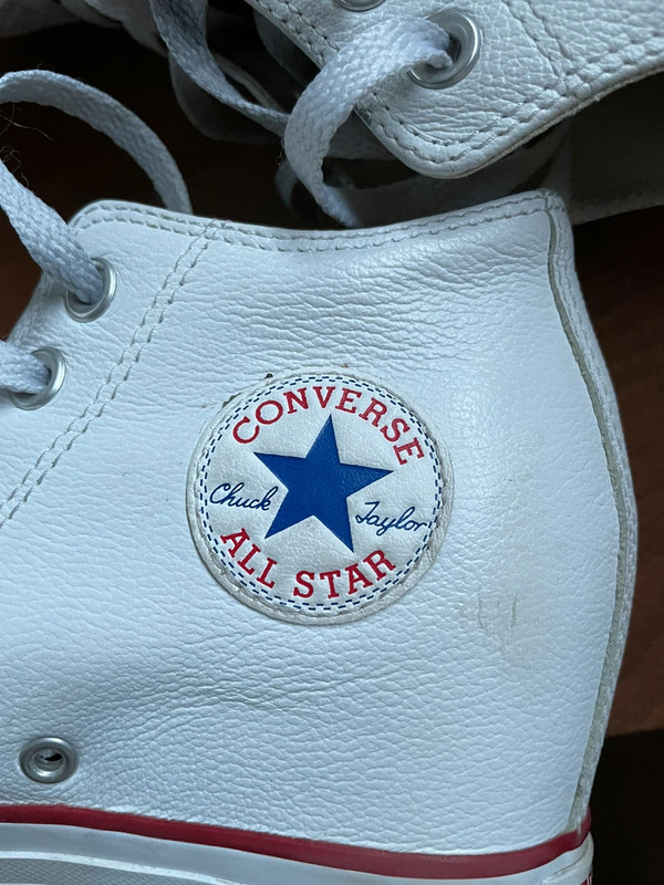 Converse piel blanca talla 37