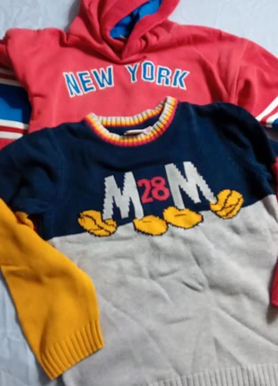 Pulls- Lot de 2, merk: Orchestra, staat: Heel goed, maat: 5 jaar / 110 cm, € 6,00, € 7,00 inclusief Kopersbescherming