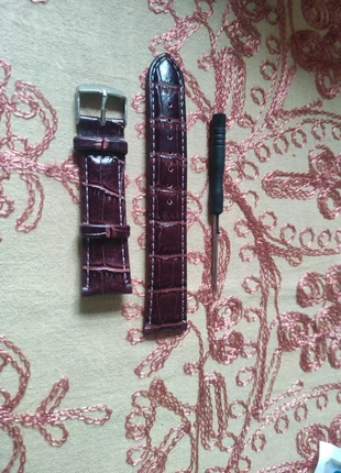 Horloge leren band, merk: Omega, staat: Nieuw zonder prijskaartje, maat: Universele maat, € 12,00, € 13,30 inclusief Kopersbescherming