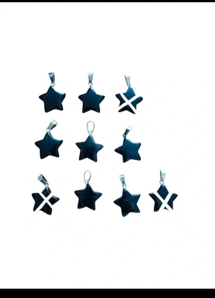 Pendentif étoile en obsidienne noire, marque: Pierre, état: Neuf sans étiquette, 2,50 €, 3,33 € Protection acheteurs (Pro) incluse