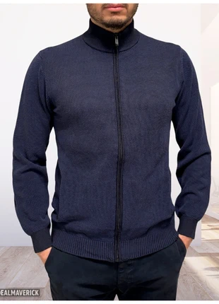 Cardigan uomo blu navy con zip Re del Mare, marque: Re del Mare, état: Très bon état, taille: L, 11,00 €, 12,25 € Protection acheteurs incluse