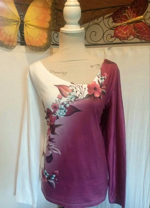 Blouse manches longues col asymétrique T44, marque: Vintage, état: Très bon état, taille: XXL / 44 / 16, 7,00 €, 8,05 € Protection acheteurs incluse