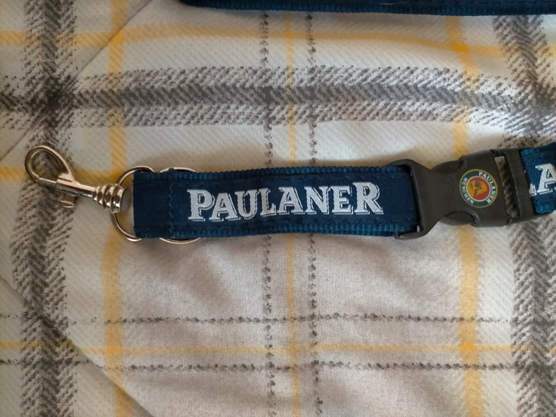 Cordino lanyard portachiavi collo birra Paulaner gadget