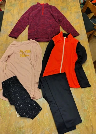Lot: 1 survêtement + 1 pull + 1 pyjama, marke: Decathlon, zustand: Gut, größe: 8 Jahre / 128, 3,00 €, 3,85 € inklusive Vinted-Käuferschutz
