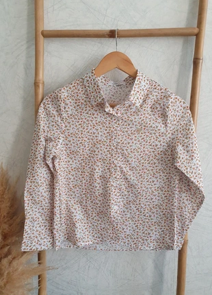 Chemise fleurie taille 10 ans, marque: Mere et Fille, état: Neuf avec étiquette, taille: 10 ans / 140 cm, 18,00 €, 19,60 € Protection acheteurs (Pro) incluse