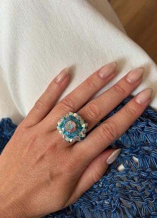 Bague perles fait main y2k bleu, marke: Fait Main, zustand: Sehr gut, größe: Größenverstellbar, 15,00 €, 16,45 € inklusive Vinted-Käuferschutz