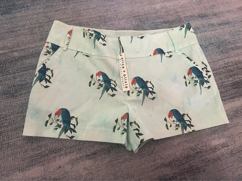 Alice+Olivia Birds in Paradise shorts 2