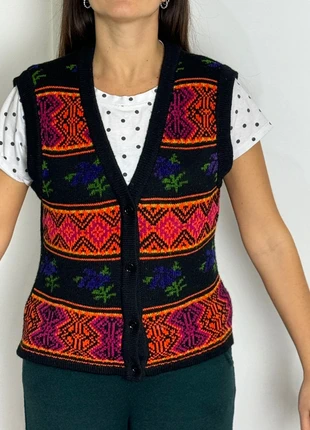 Gilet smanicato donna M vintage ethnic multietnico , brand: Vintage Dressing, condizioni: Buone, taglia: M / IT 42 / EU 38, €12.00, €13.30 include la Protezione acquisti