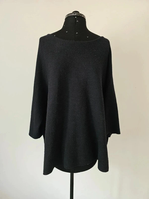 Pull noir en maille femme, taille M (38/10) - Marque Humility - Style décontracté