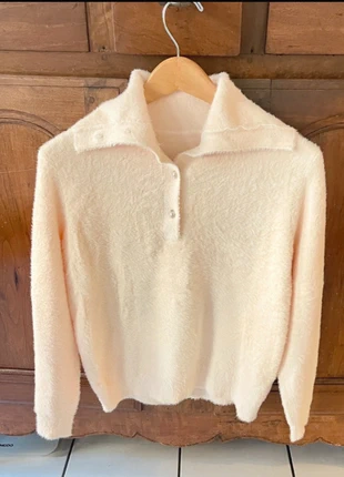 Pull col polo, fermeture par bouton beige, brand: UELIY, condizioni: Nuovo con cartellino, taglia: L / IT 44 / EU 40, €12.00, €13.30 include la Protezione acquisti