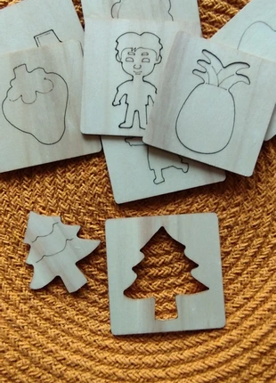 lote de 8 estênceis, moldes de madeira, marca: Anunciar sem marca, estado: Novo sem etiquetas, tamanho: Tamanho único, €2.80, €3.64 inclui Proteção do Comprador