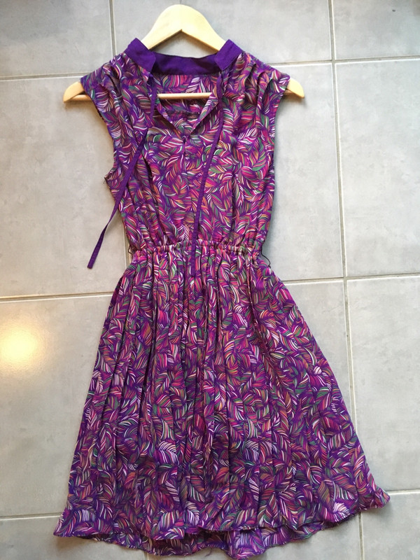 Robe Vintage violette  4